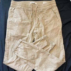 PacSun Men’s size M tan Joggers. Worn once.